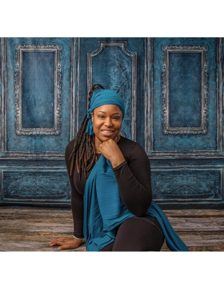 Fondo de Pared Vintage Azul Kate 3.05x1.98m Fotografía