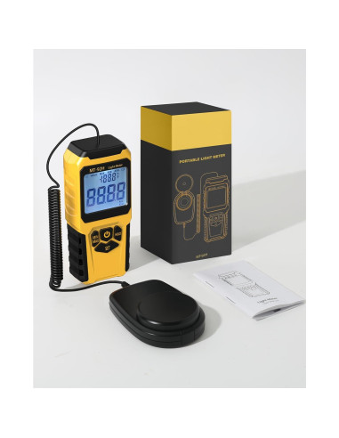 Medidor de Luz URCERI MT-92H 0-200,000 Lux Sensor Dividido