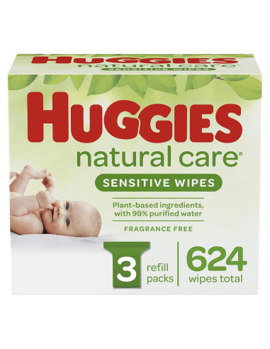 Toallitas Huggies Natural Care Sensibles 104 Unidades Sin Fragancia