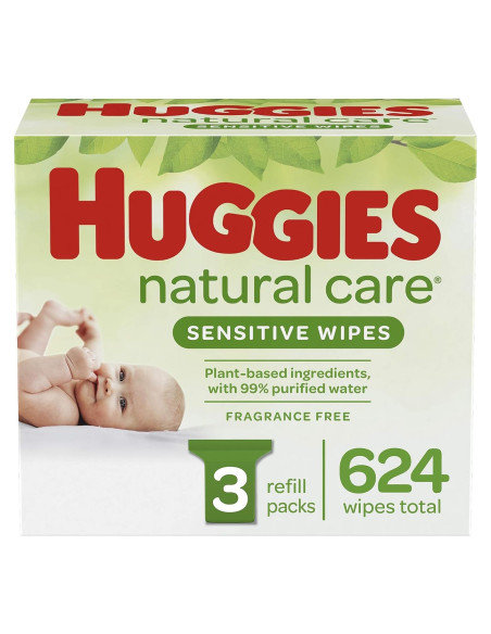 Toallitas Huggies Natural Care Sensibles 104 Unidades Sin Fragancia