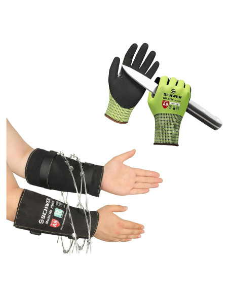 Guantes de Trabajo ProGuard Nivel A9 + Mangas Resistentes S