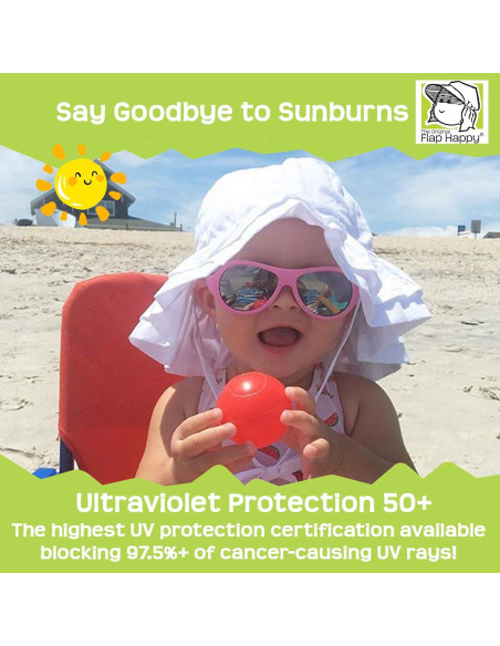 Sombrero de Volantes Doble UPF 50+ Flap Happy Niñas Mediano