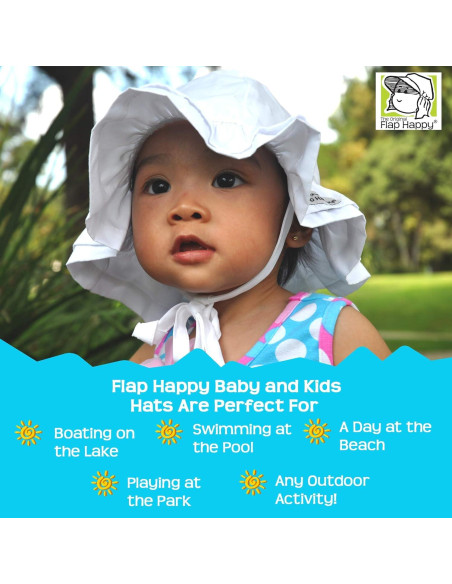 Sombrero de Volantes Doble UPF 50+ Flap Happy Niñas Mediano