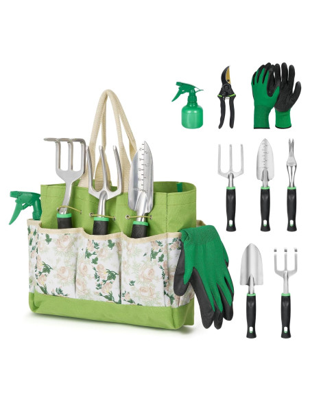 Conjunto de Herramientas de Jardinería GreatBuddy 9 Piezas