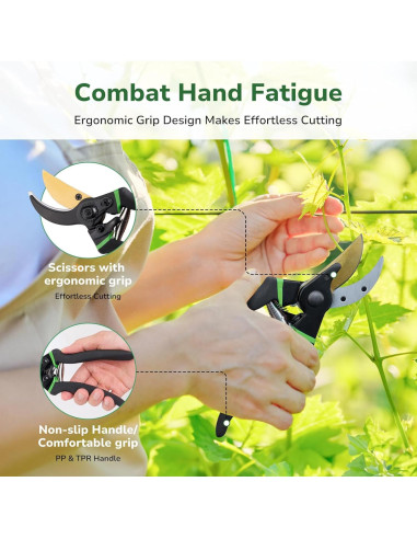 Conjunto de Herramientas de Jardinería GreatBuddy 9 Piezas