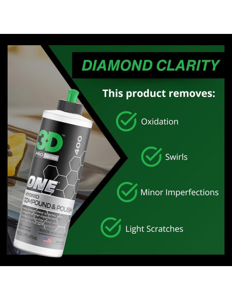 Compuesto de Pulido y Corte 3D One 227g - Detallado Automotriz