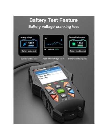 Escáner OBD2 MOTOPOWER MP69040 Lector de Códigos de Fallo