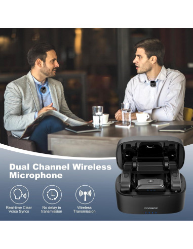Micrófono Lavalier Inalámbrico Probox BT08 con Cancelación de Ruido