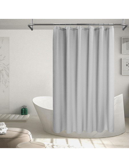 Cortina de Ducha Barossa Design 72x72 Gris Lago Wanaka