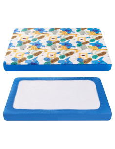 Sábana Ajustable TILLYOU para Pack and Play 99x69 cm Geometría Animal