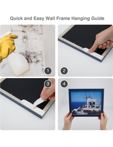 Tiras Adhesivas para Colgar Cuadros Gisde - 16 Pares, 7.26 kg