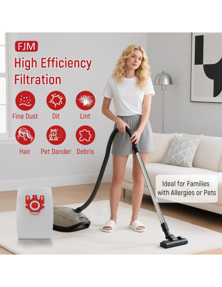 Bolsas de Polvo Reemplazo Miele FJM 9 Unidades + 6 Filtros