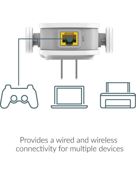 Extensor de Rango WiFi D-Link DAP-1530, AC750, 121 m