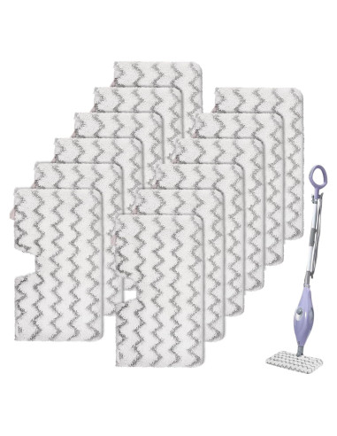 Paños de Microfibra Sgizoku para Mopas Shark Steam Pocket - 12 Unidades