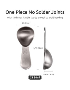 Cucharón Medidor de Café U-Taste Acero Inoxidable 30ml 2