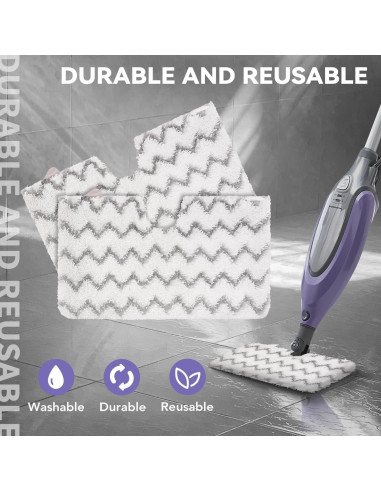 Paños de Microfibra Sgizoku para Mopas Shark Steam Pocket - 12 Unidades