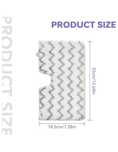 Paños de Microfibra Sgizoku para Mopas Shark Steam Pocket - 12 Unidades