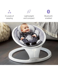Columpio Eléctrico Munchkin para Bebés Bluetooth 5 Niveles 2