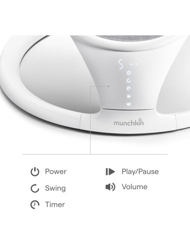 Columpio Eléctrico Munchkin para Bebés Bluetooth 5 Niveles