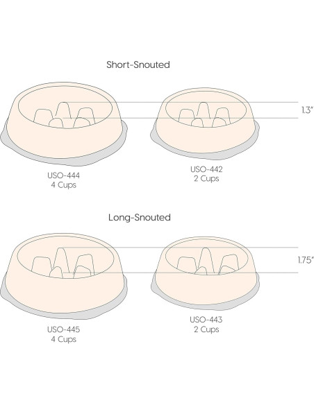 Tazón Antiahogo IRIS USA 2 Tazas Beige/Negro para Perros