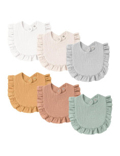 Set de 8 Baberos de Muselina MairMore para Bebés Unisex