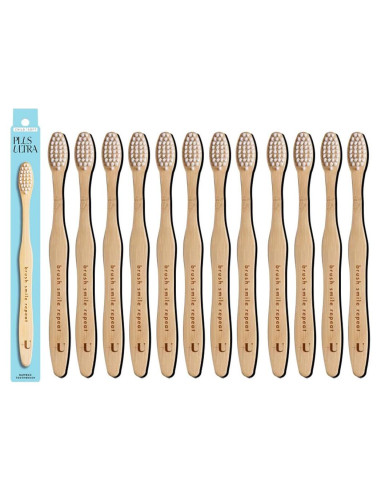 Cepillo de Dientes Biodegradable Plus Ultra - 12 Unidades Niños