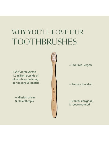 Cepillo de Dientes Biodegradable Plus Ultra - 12 Unidades Niños