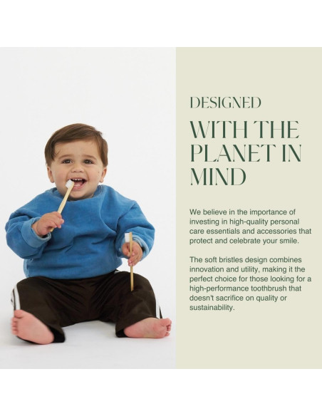 Cepillo de Dientes Biodegradable Plus Ultra - 12 Unidades Niños