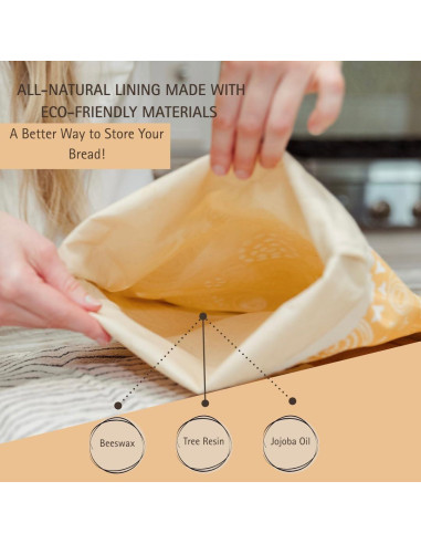 Bolsa de Pan de Cera de Abeja Reliable Rhodes 30x43 cm 2 Pack
