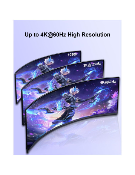 Cable Micro HDMI a Mini HDMI 0.91m KELink 18Gbps 8K 60Hz