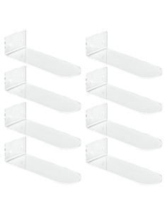Estante Flotante para Zapatos IEEK 8 Piezas Acrílico Transparente