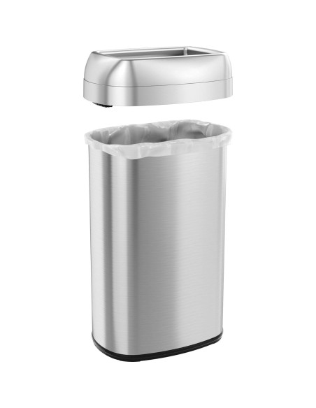 Bote de Basura Abierto iTouchless 61L Acero Inoxidable