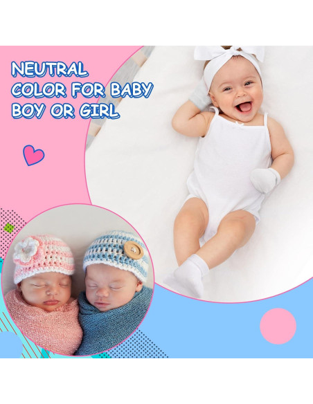 12 Pares de Mitones para Bebés Prematuros Eurzom Algodón