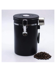 Contenedor Hermético de Café TacoMynxify 1800ml con Cucharada