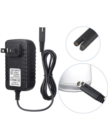 Cargador Reemplazo Waterpik WP360 WP462 WP450 1.5m Negro