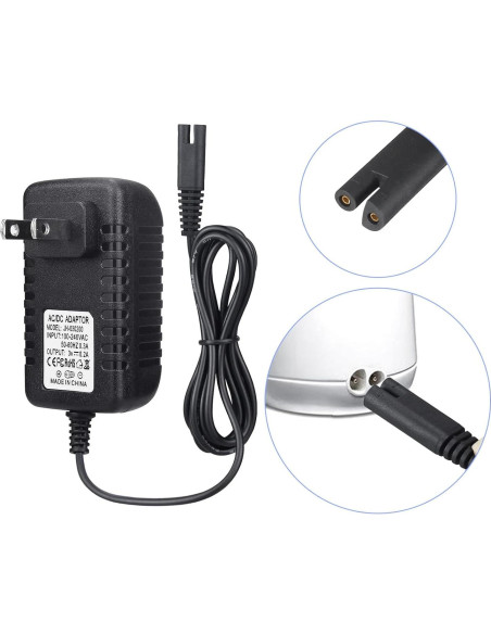 Cargador Reemplazo Waterpik WP360 WP462 WP450 1.5m Negro