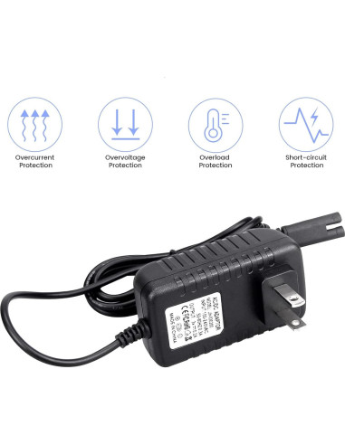 Cargador Reemplazo Waterpik WP360 WP462 WP450 1.5m Negro