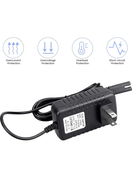 Cargador Reemplazo Waterpik WP360 WP462 WP450 1.5m Negro