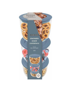Contenedores apilables Kitchen Spaces 3 piezas 380g