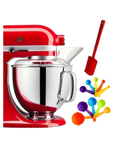 Tazón de Mezcla 5QT LukieBoee Acero Inoxidable Compatible KitchenAid