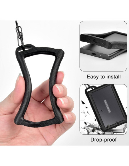 Funda de Silicona ANKHOH para SSD Samsung T7 Touch 1TB 2TB 4TB