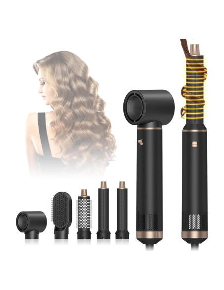 Cepillo Secador 5-en-1 Welltop WT-638 Iones Negativos 800W