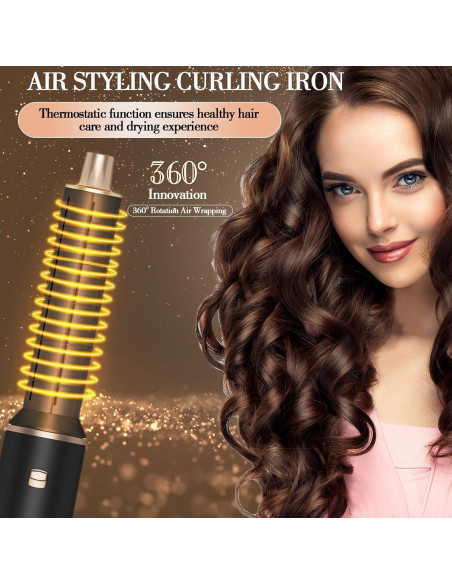 Cepillo Secador 5-en-1 Welltop WT-638 Iones Negativos 800W