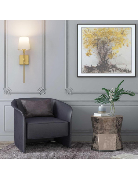 Juego de 2 apliques de pared Irotine dorados recargables