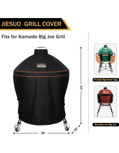 Funda para Parrilla JIESUO KAMADO Big Joe 24" Impermeable 2