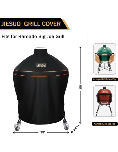 Funda para Parrilla JIESUO KAMADO Big Joe 24" Impermeable