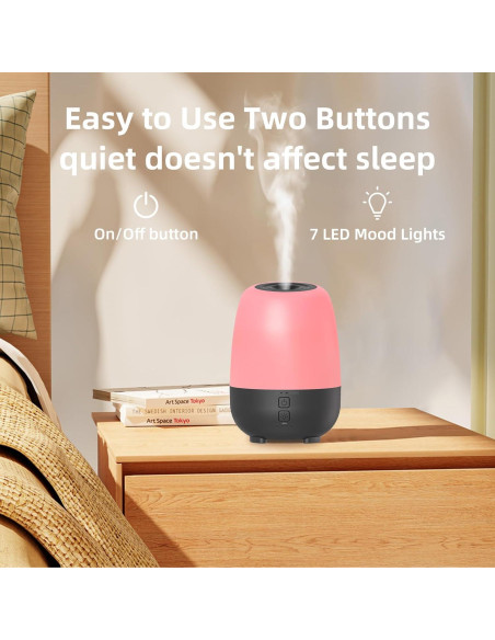 Difusor de Aceite Esencial SPLITSKY 150ML Recargable Negro