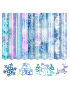 Vinilo de Transferencia de Calor Tintnut Copo de Nieve 10 Hojas 30.48x25.4cm