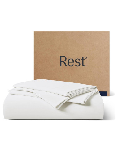 Conjunto de Sábanas REST Evercool Individual Blanco 3 Piezas
