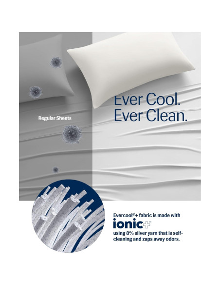 Conjunto de Sábanas REST Evercool Individual Blanco 3 Piezas